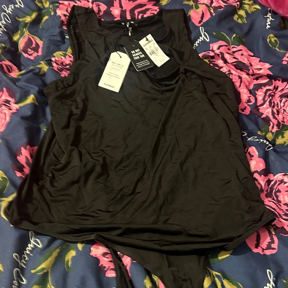 H&M Elegant Black Bodysuit